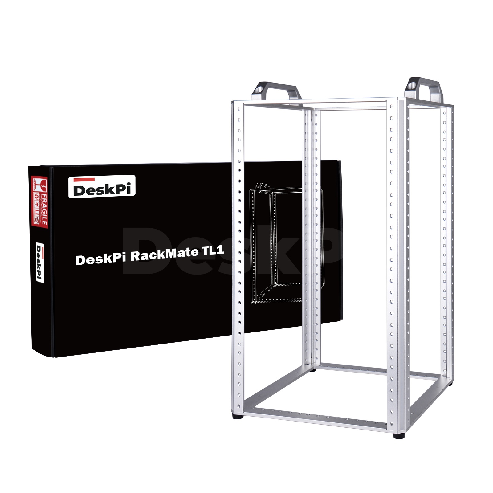 Deskpi Super6C - DeskPi RackMate TL1 Rak Jaringan Terpasang