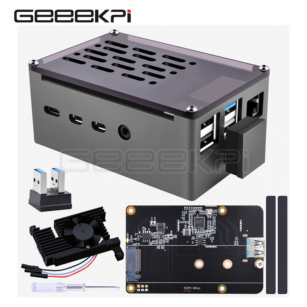 Turing Pi 2 - Geeekki Cangkang Hitam Casing Bata Aluminium