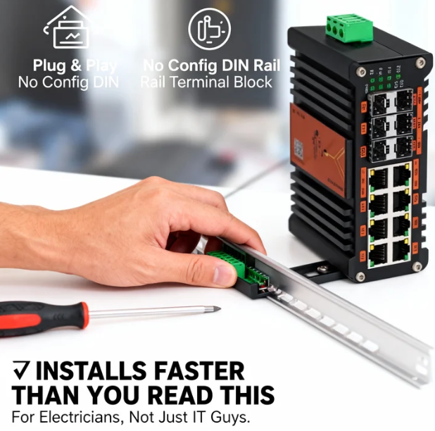 Switch PoE Terkelola Industri  - Sfp+ 10G Managed Switch 8 Port ulasan dan harga
