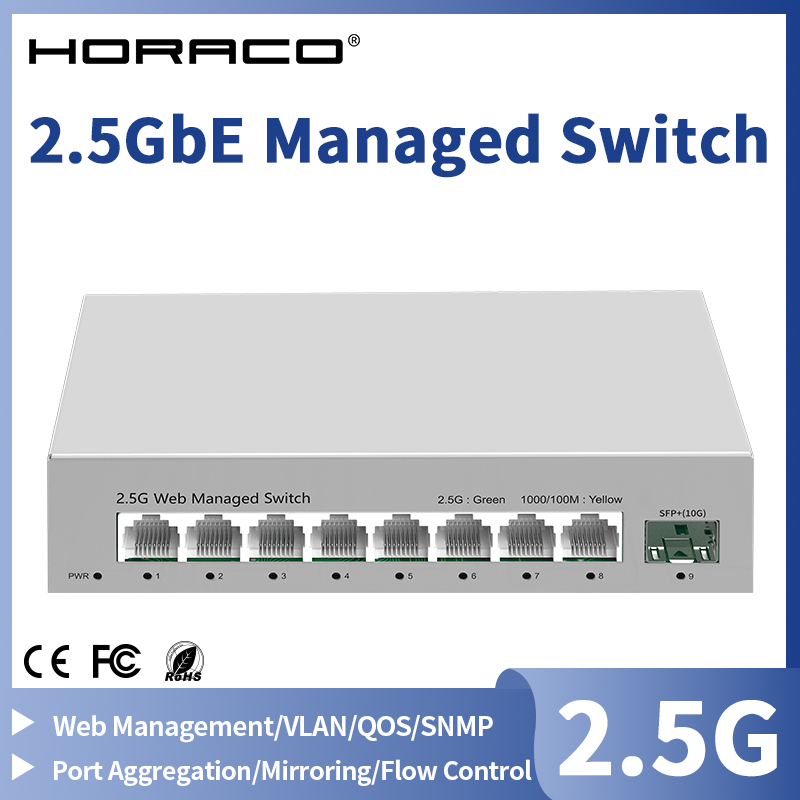 Switch Terkelola 2.5GbE 8 Port - Sfp+ 10G Managed Switch 8 Port ulasan dan harga
